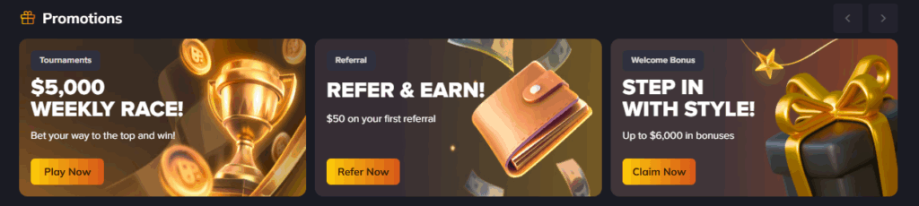 Vegastars bonus